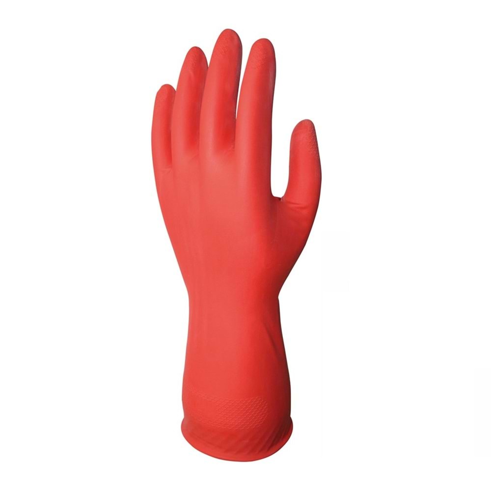 Gilan Gloves Kalın Kırmızı Lastik Eldiven