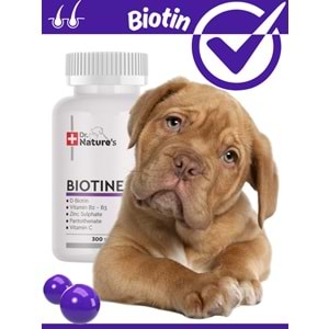 Drnatures Dog Bıotın Köpekler Için Deri Tüy Sağlığı Besin Takviyesi( 300 Tablet)