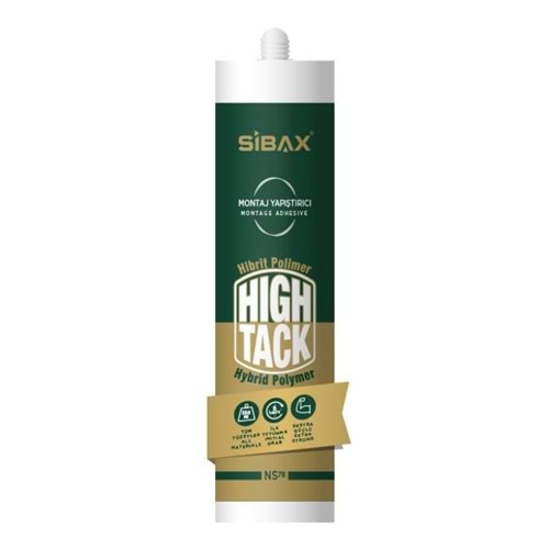 Sibax High Tack Montaj Yapıştırıcı Korniş Yapıştırıcı Beyaz 290 ml